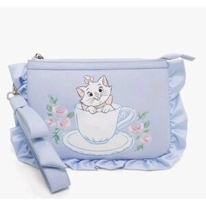 Disney The Aristocats Wristlet Bag Pouch Marie Lady Floral Ruffle Clutch Purse